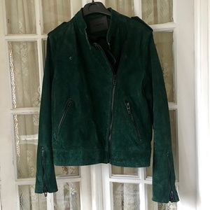 Host Pick! BLANK NYC Teal Suede Biker Jacket - Size M (runs small)